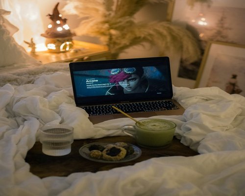 Quiet evening routine at home after work with soft lighting